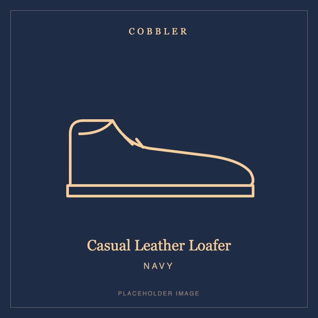Casual Leather Loafer in Navy leather (placeholder image)
