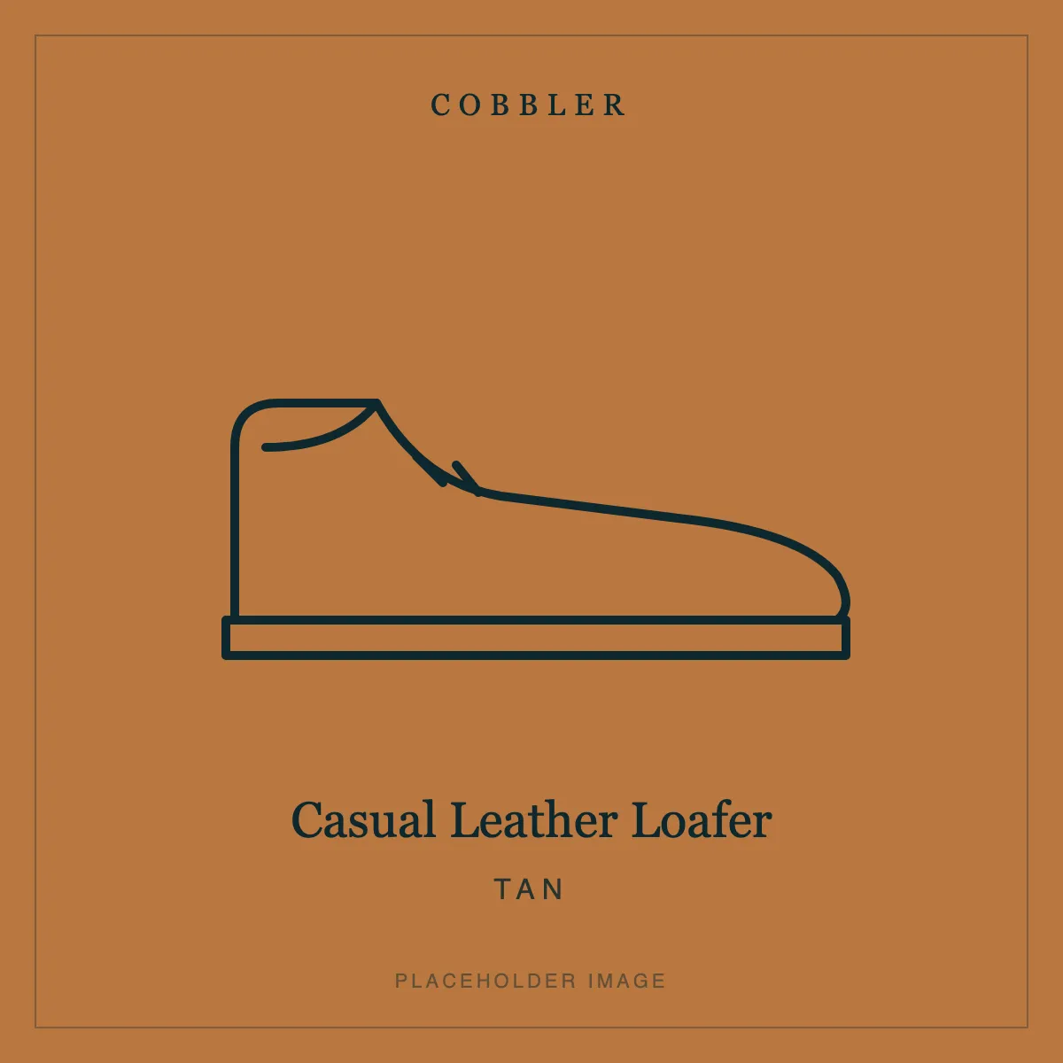 Casual Leather Loafer in Tan leather (placeholder image)