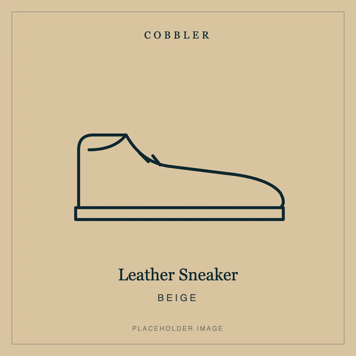 Leather Sneaker in Beige leather (placeholder image)