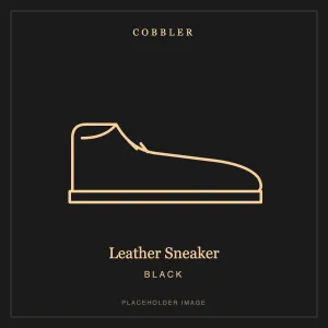 Leather Sneaker, কালো চামড়া (প্লেসহোল্ডার ছবি)