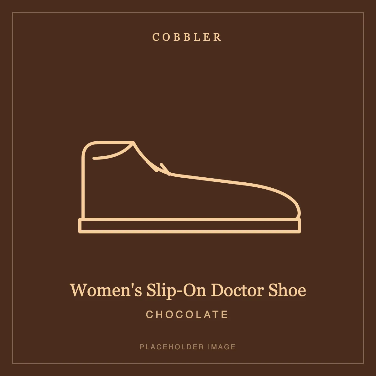 Women's Slip-On Doctor Shoe in Chocolate leather (placeholder image)